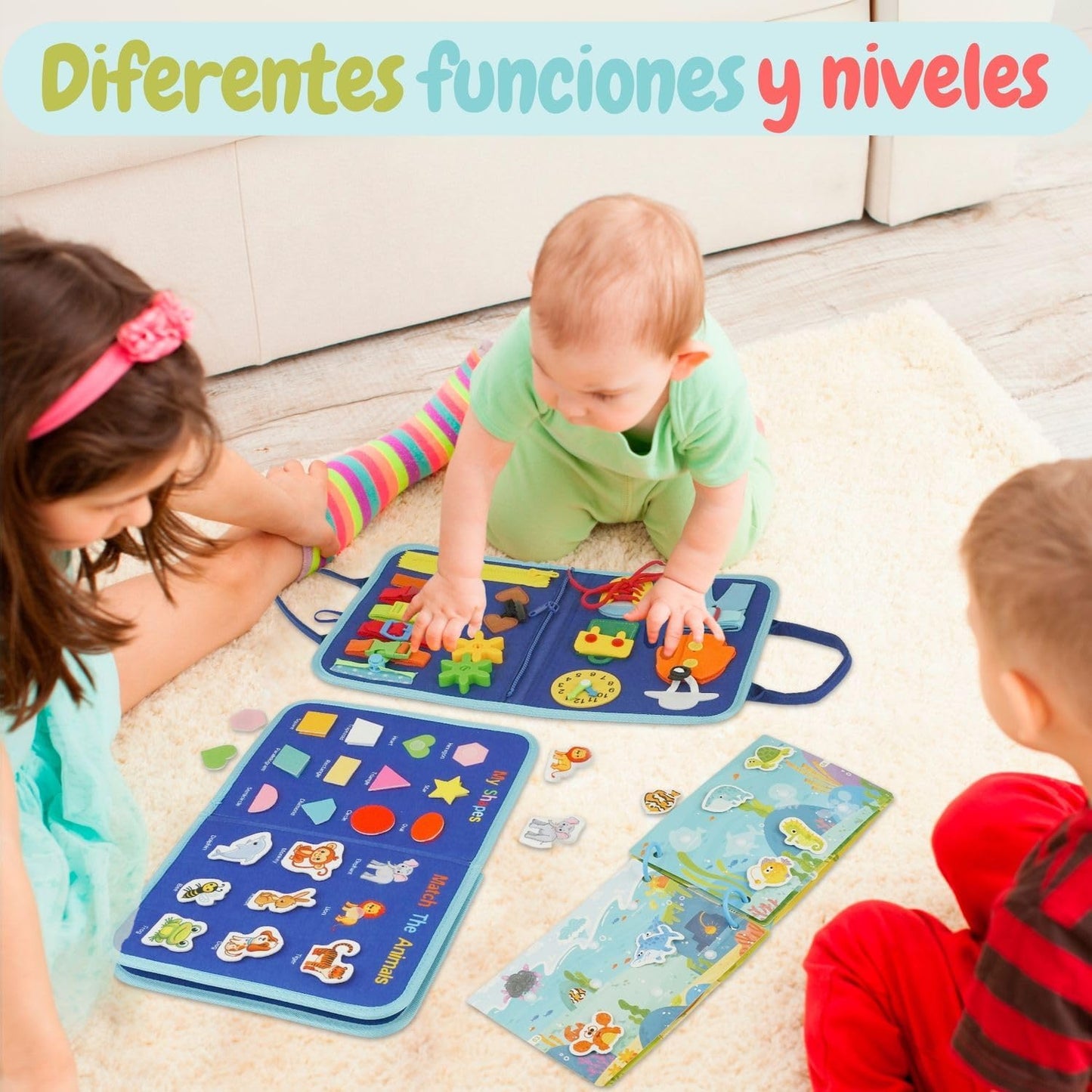 Maletín de fieltro con Broches y Cierres