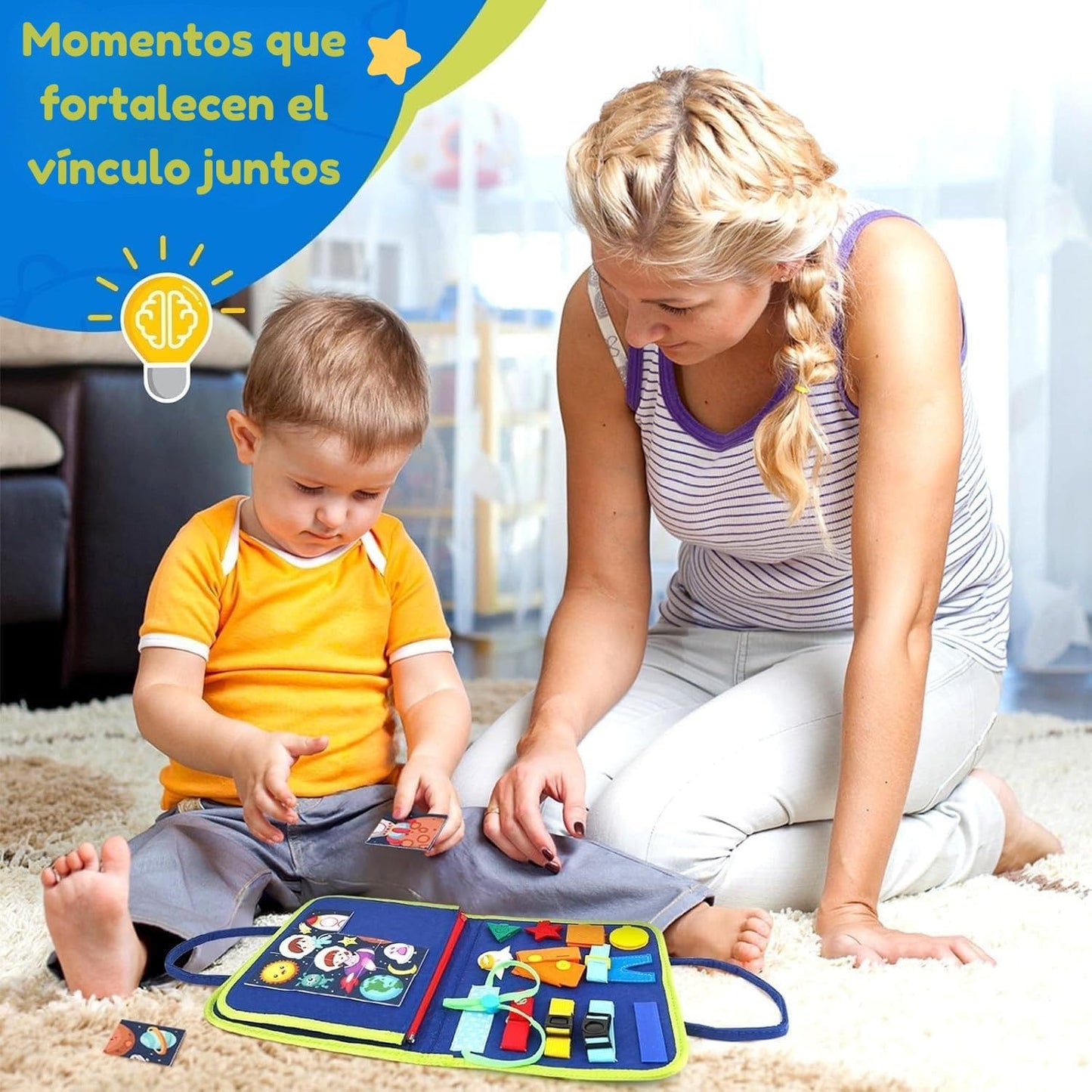 Maletín de fieltro con Broches y Cierres